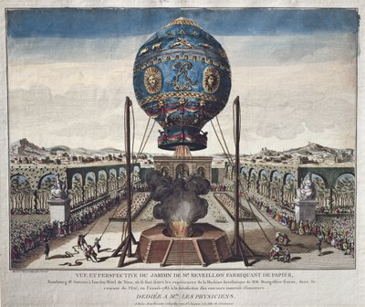View of the Montgolfier Brothers